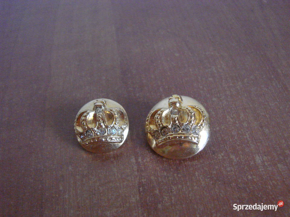 złoty guzik z koroną Pruszcz Gdański
