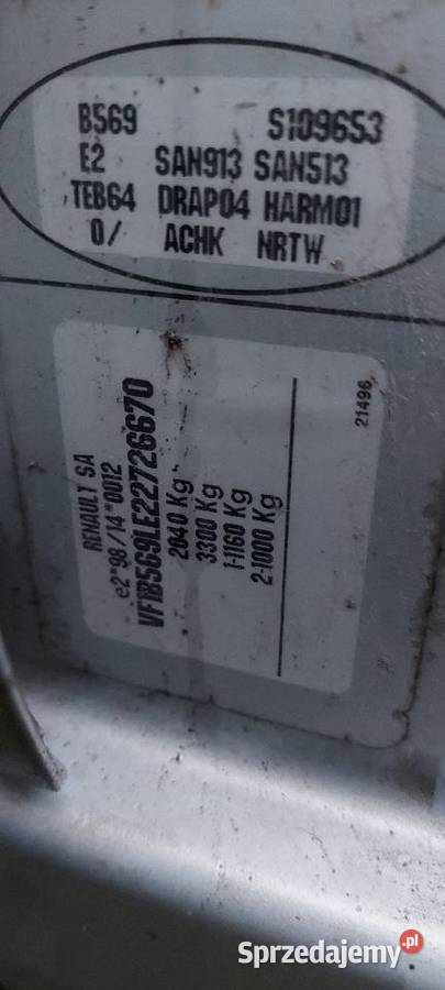Laguna I 9401r 22 DT TEB64 skrzynia zderzak sprzedam