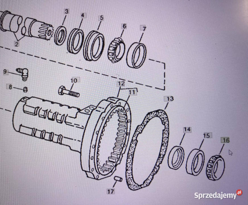 John Deere JD9018pierścień wewnętrznyJohn Deere Pozostałe Jastrzębniki