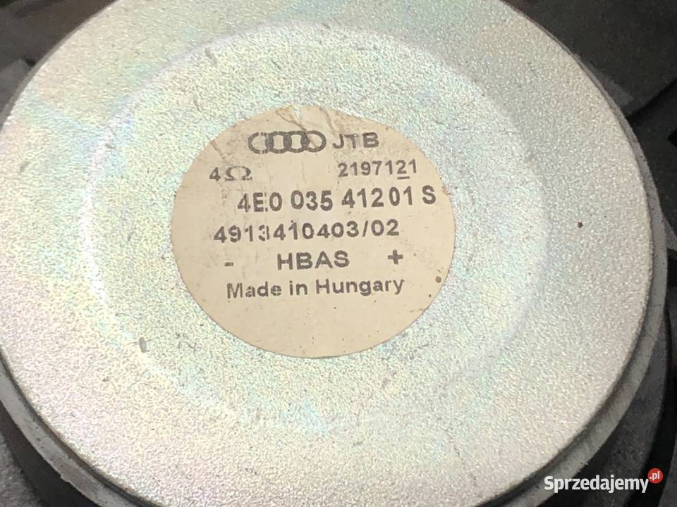 GŁOŚNIKI KOMPLET AUDI A8 D3 4E0035412 Motoryzacja podkarpackie