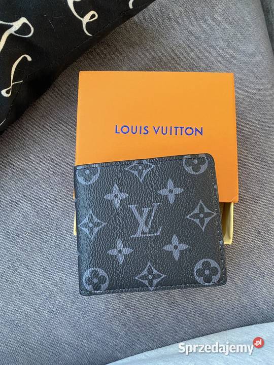 Portfel Louis Vuitton monogram LV szary czarny Kraków