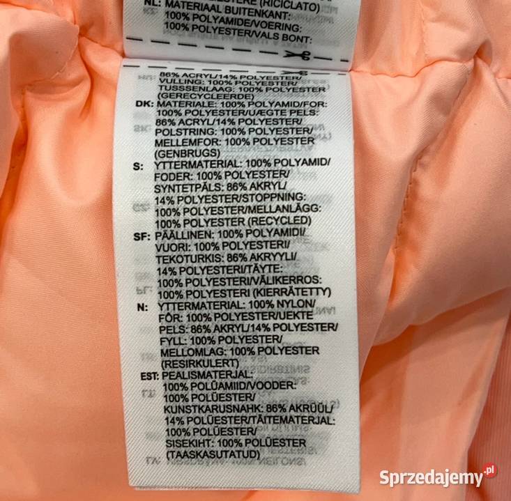 Kurtka zimowa Adidas damska M różowa Akril nylon Szczyrk