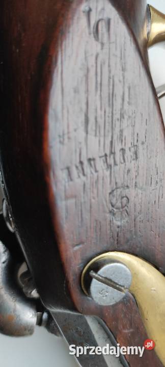 Stary pistolet Francja bojowy oficerski XIXw dolnośląskie Wrocław