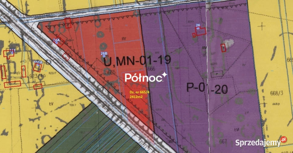 Działka ze stawem 2412 m Aleksandrów