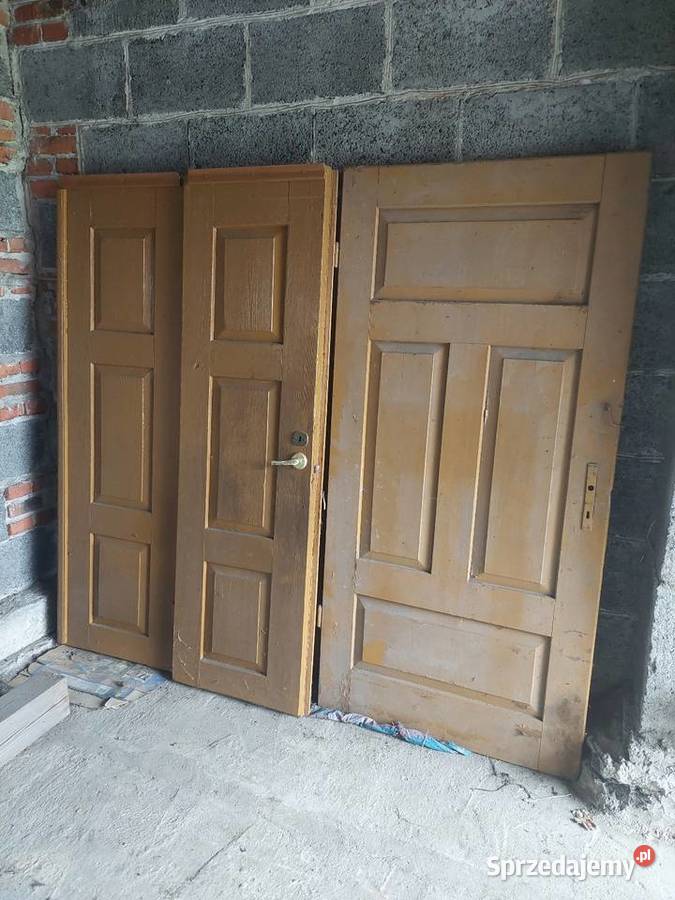 Stare drewniane drzwi z lat 40 kilka sztuk do Łódź