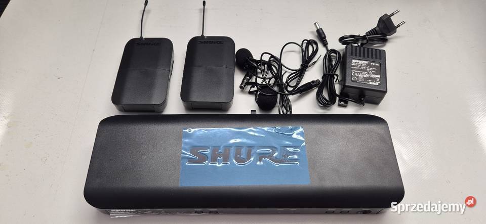 Zestaw podwójny do klapy Shure BLX88 mikrofony