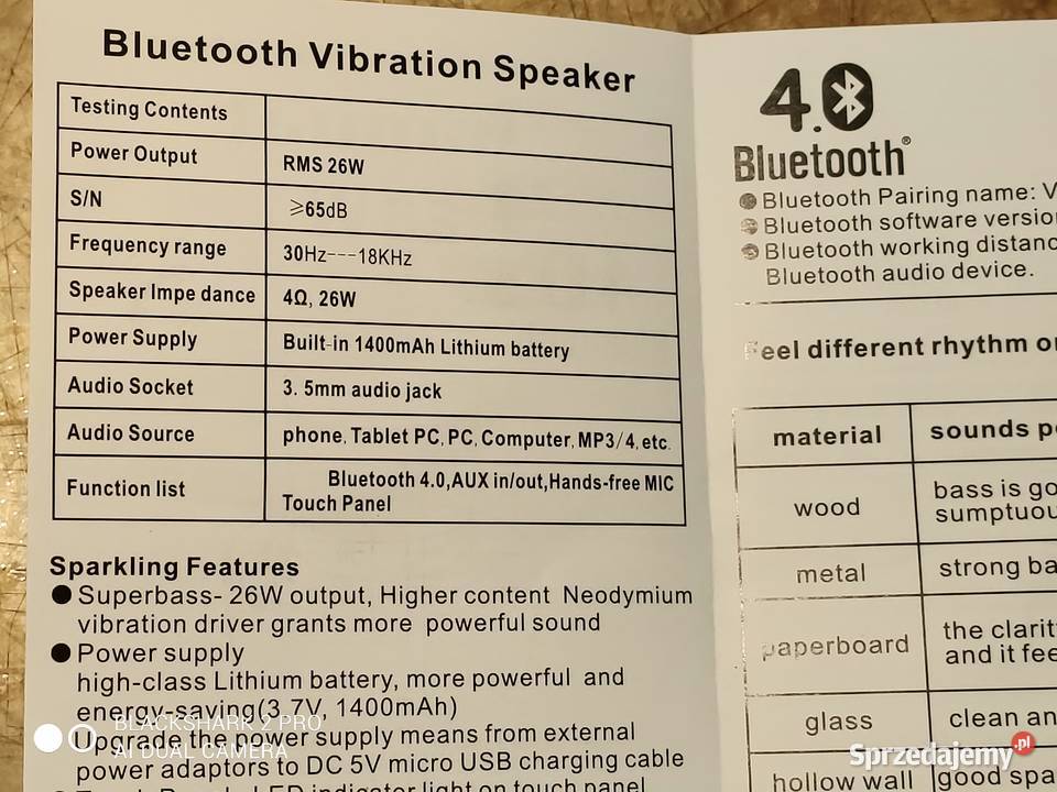 głośnik Audin 26 W zachodniopomorskie Stargard