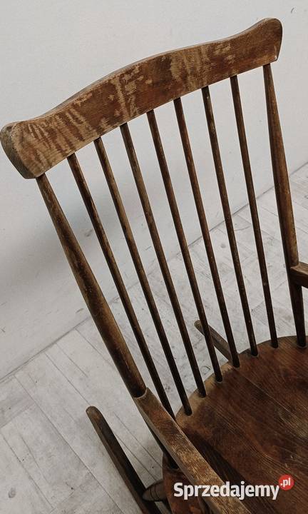 fotel bujany model Duński country bujak vintage łódzkie