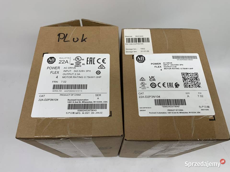 Allen Bradley 22AD2P3N104 Inverter 075kW Warszawa