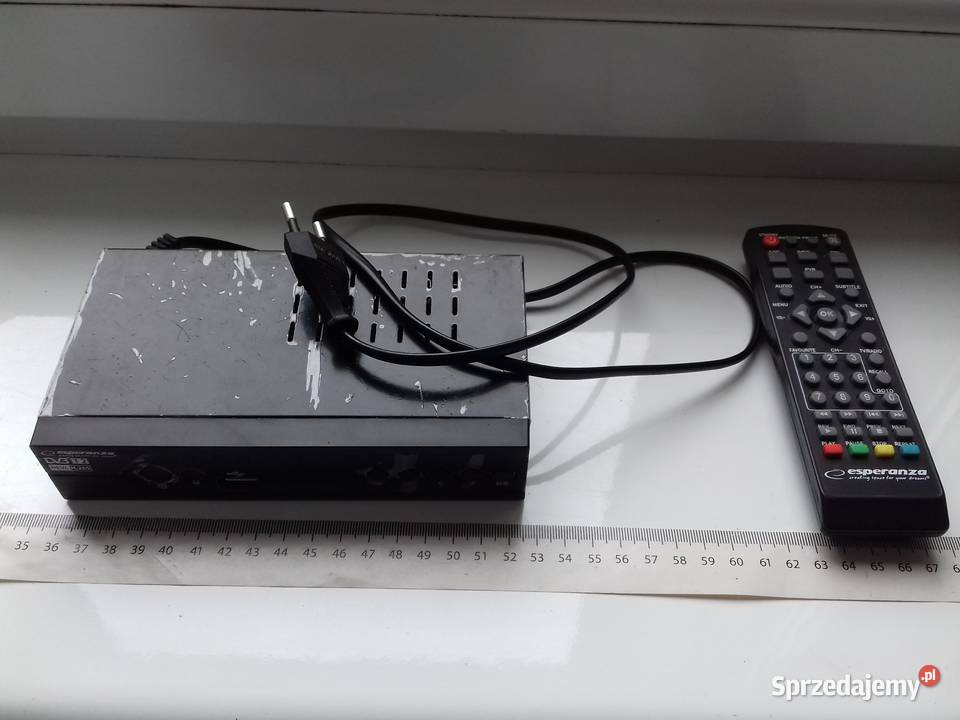 Dekoder TV esperanza DVBT2 HEVC EV107 HDMI Scart Bydgoszcz sprzedam