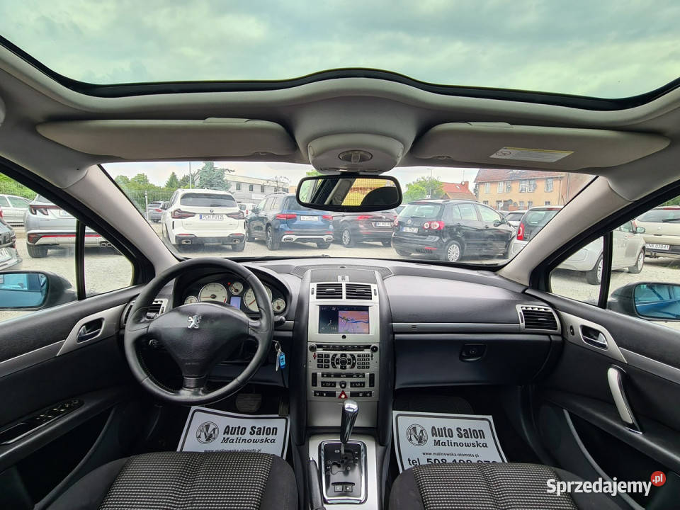 Peugeot 407 SW Automat 20 HDI SzklanyDach Navi czujnik parkowania Wągrowiec
