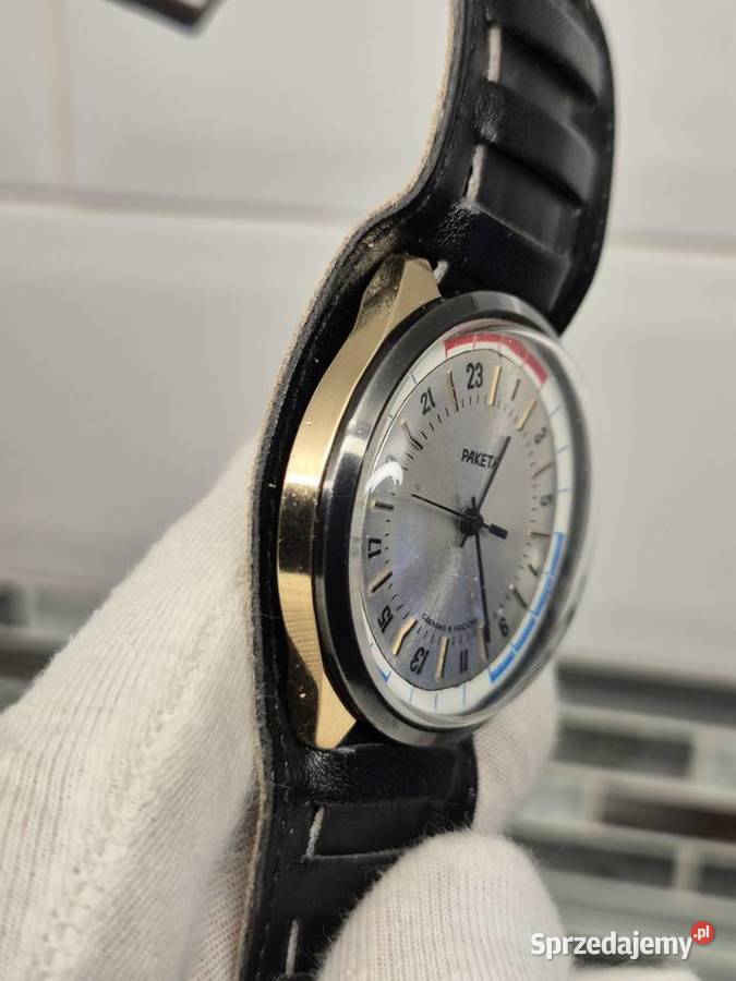 Męski zegarek mechaniczny Raketa 24h Au Chorzów