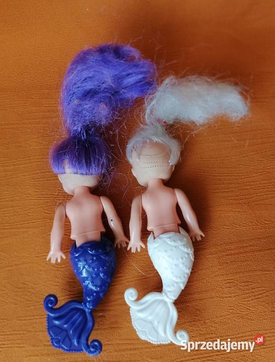 Dwie laleczki Chelsea syrenki biała i fioletowa Łódź sprzedam