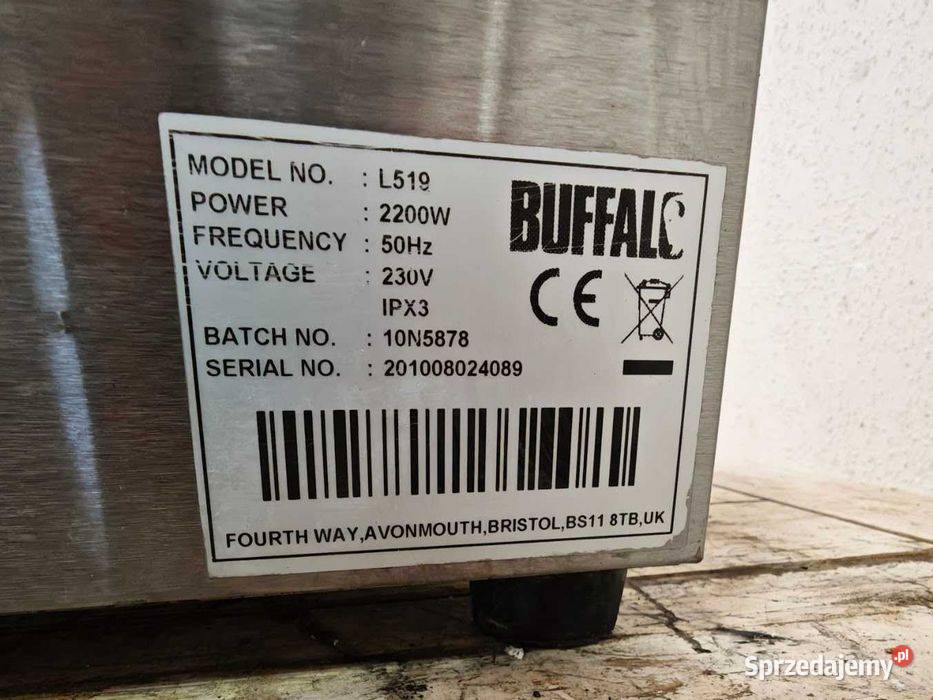 Grill kontaktowy Buffalo L519 gastronomiczny Góra