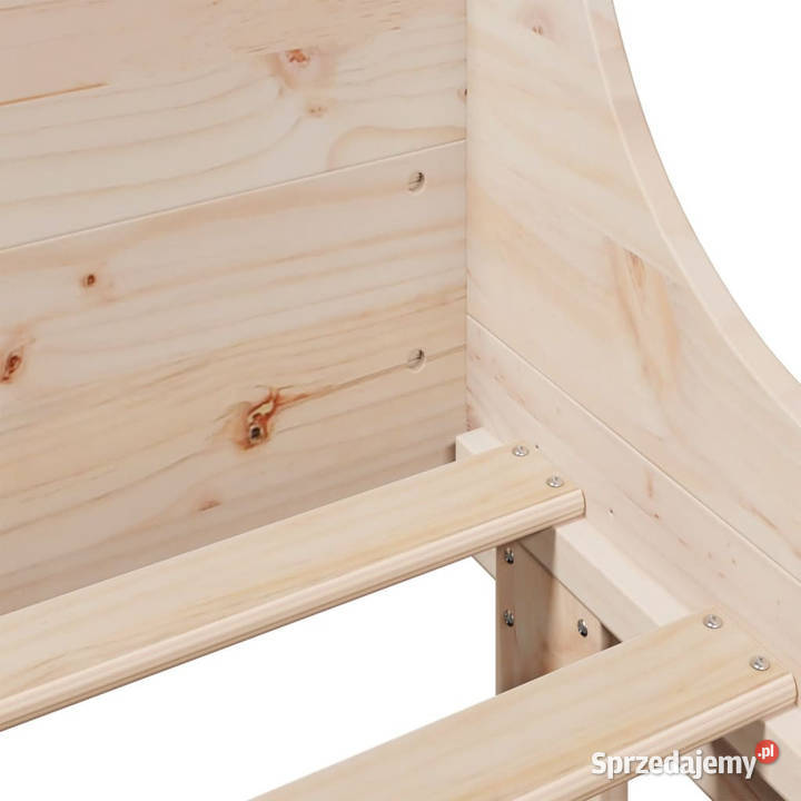 Rama łóżka bez materaca lite drewno sosnowe 52cm