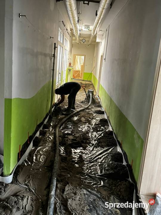 Wylewki maszynowe agregatem mixokret betonowe Wylewki podłogowe, posadzki