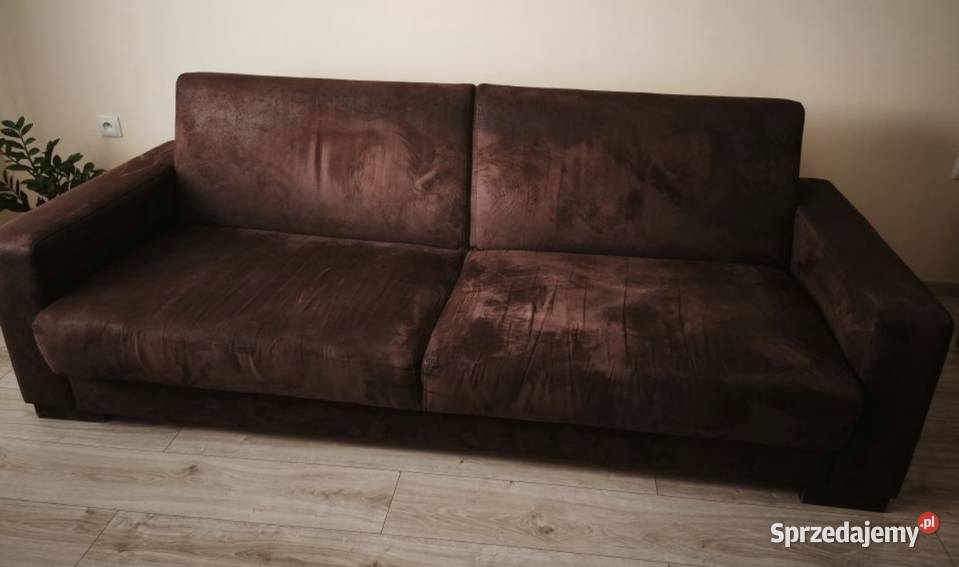 Kanapa rozkładana brązowa Sofy i kanapy Czechowice-Dziedzice