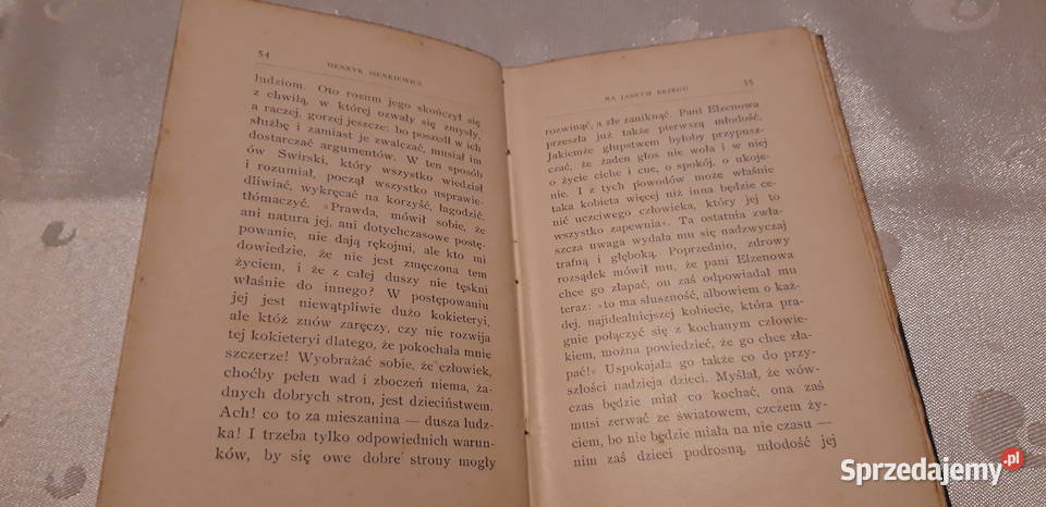 Na Jasnym Brzegu Nowela H Sienkiewicz Wwa 1897 Iwno