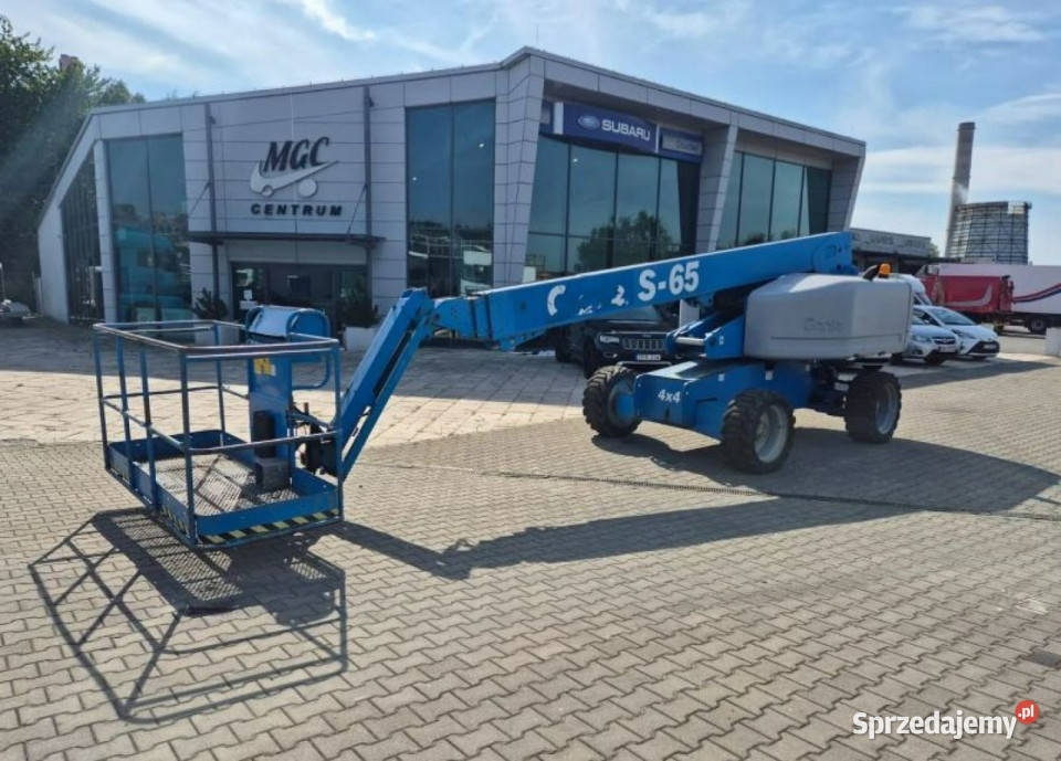 podnośnik koszowy Inna S65 Genie S65 4X4 AŻ 22m 4990h Łaziska Górne