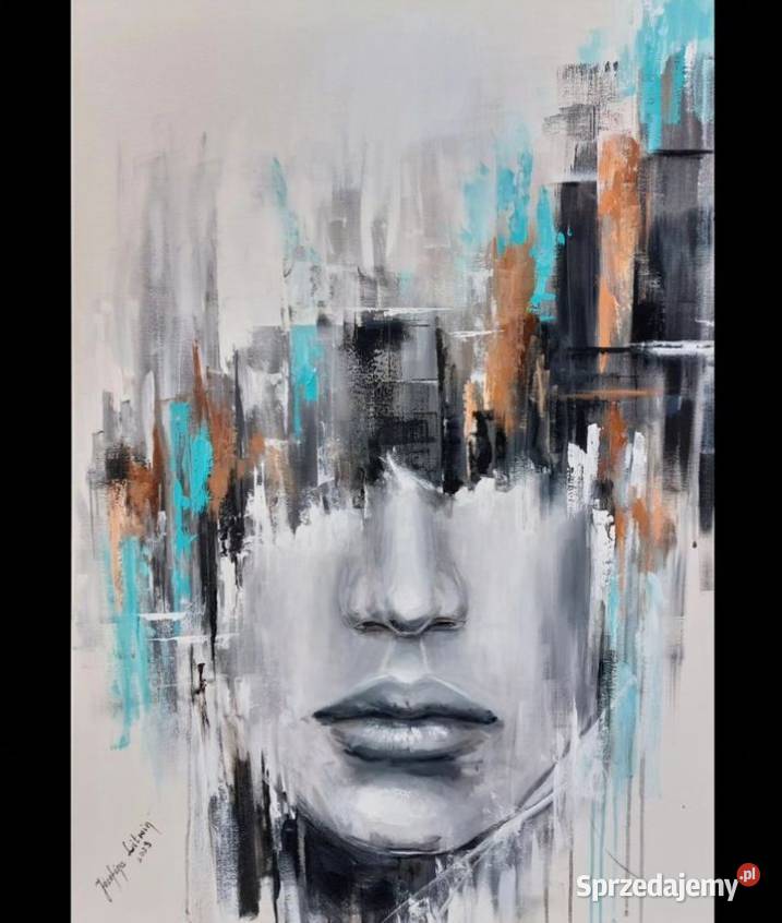 Twarz kobiety abstracka kobieta portret Warszawa sprzedam