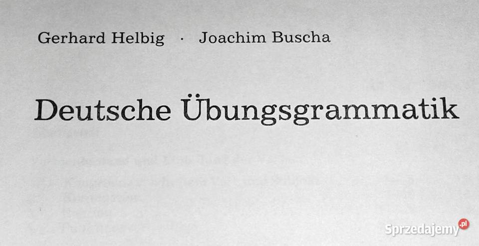 Deutsche Ubungsgrammatik Gerhard Helbig Joachim Chełm