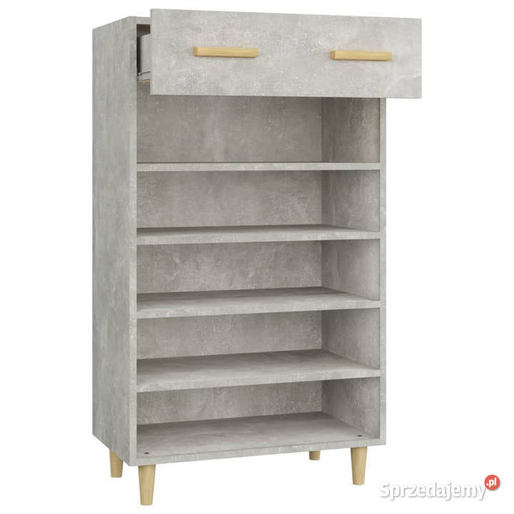 Szafka na buty szarość betonu 60x35x105 WM812784 Szafki Warszawa