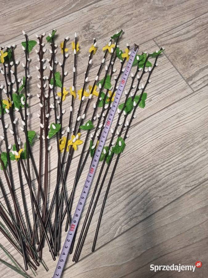 Sztuczne gałązki bazi i żonkile bazie żonkil Dekoracje i ozdoby Warszawa sprzedam