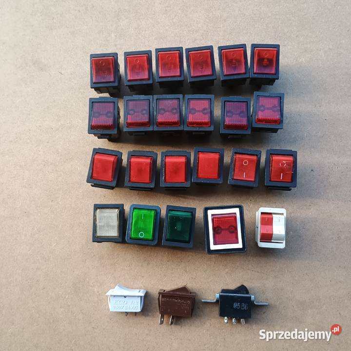 Osprzęt elektryczny różny przyciski łaczniki Chrzanów