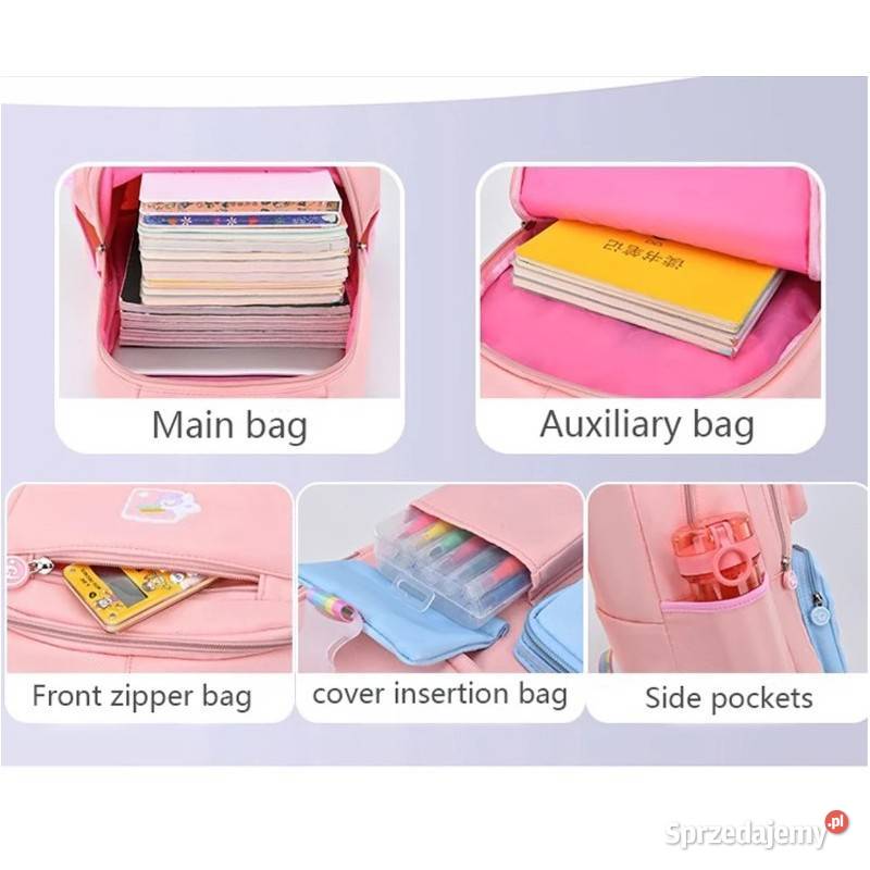 Plecak szkolny Rainbow Sweet wodoodporny z Racibórz