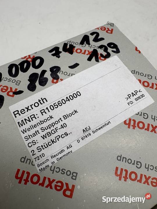 Rexroth R105604000 Wspornik wału Warszawa