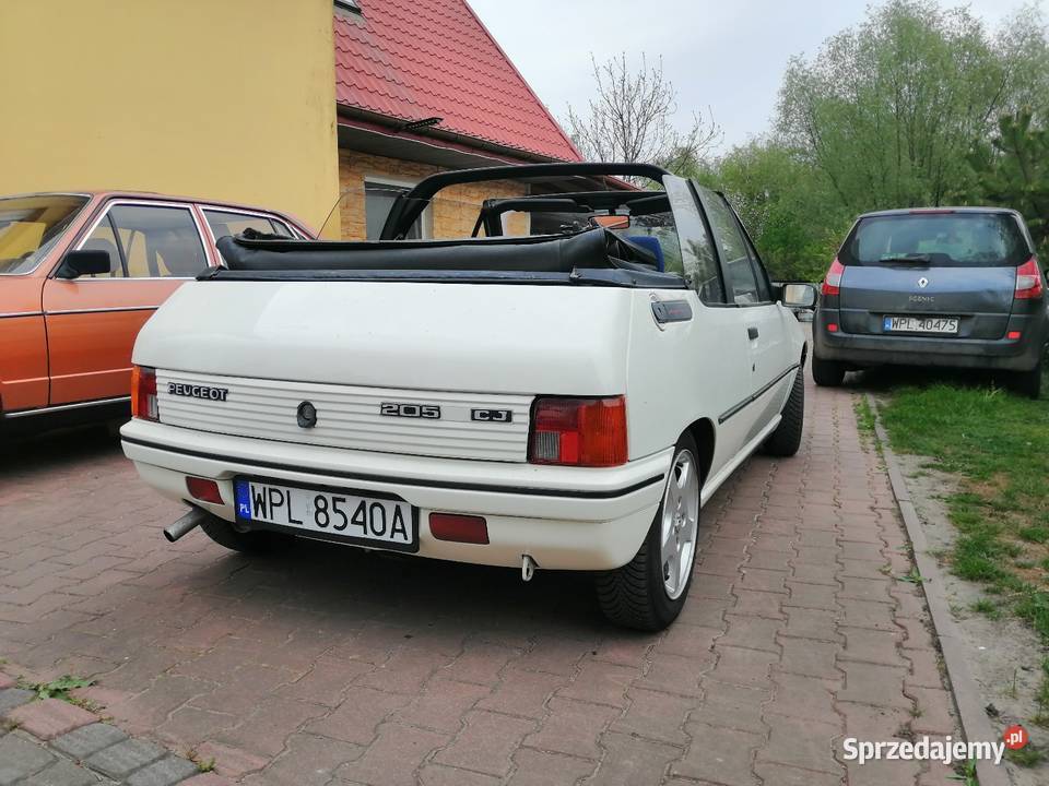 Peugeot 205 CJ Cabrio manualna Piotrkówek