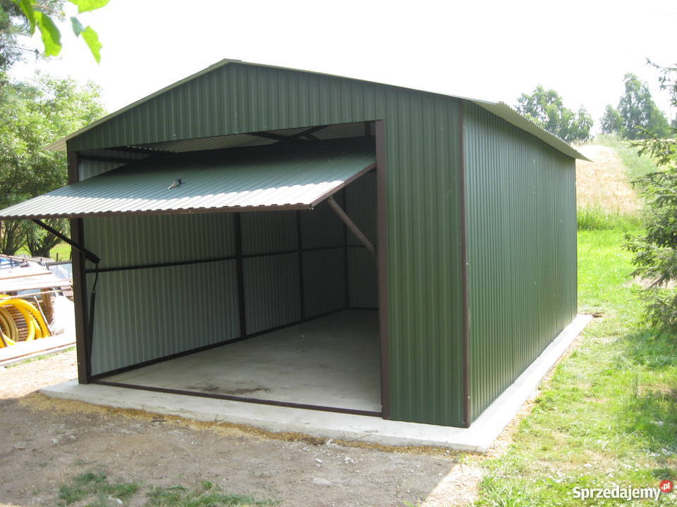 Garaż blaszany RAL 4x55 dwuspad Opolskie dowóz