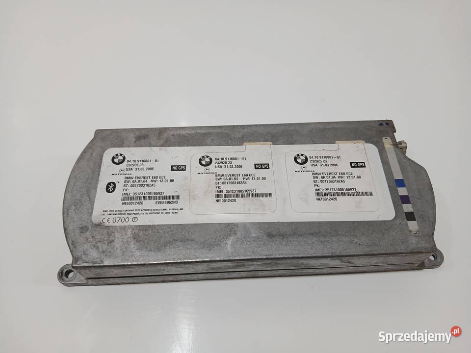 MODUŁ STEROWNIK BLUETOOTH BMW E60 E61 9116801 Strzyżewice