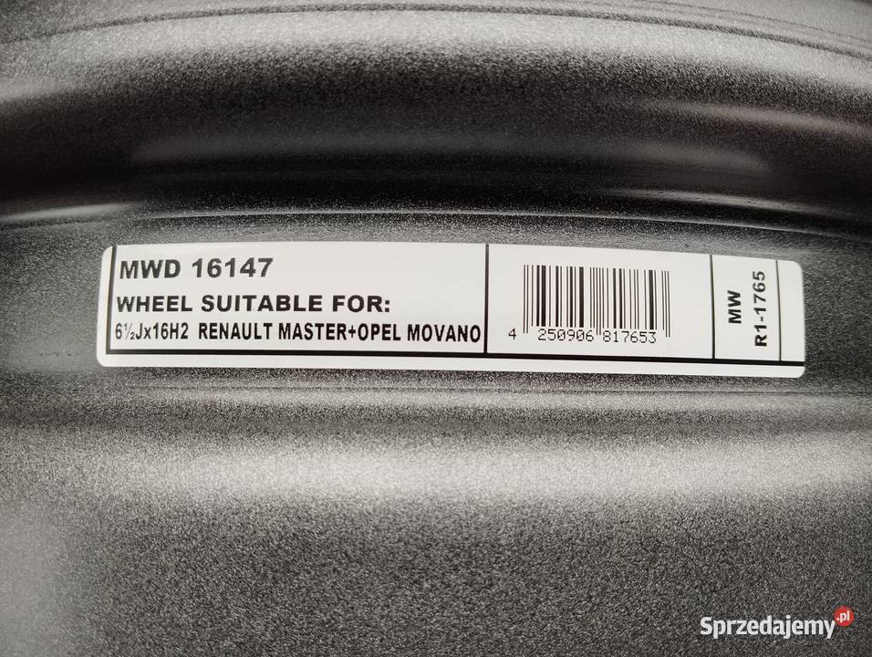 Felga Renault Master Opel Movano 16 5x130 65J Kamieniec