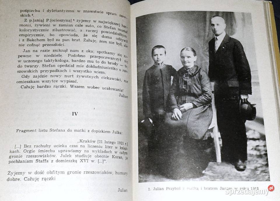 Listy Juliana Przybosia do rodziny 19211931 miękka z obwolutą Chełm