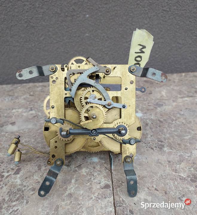 M006 Mechanizm starego zegara kominkowego