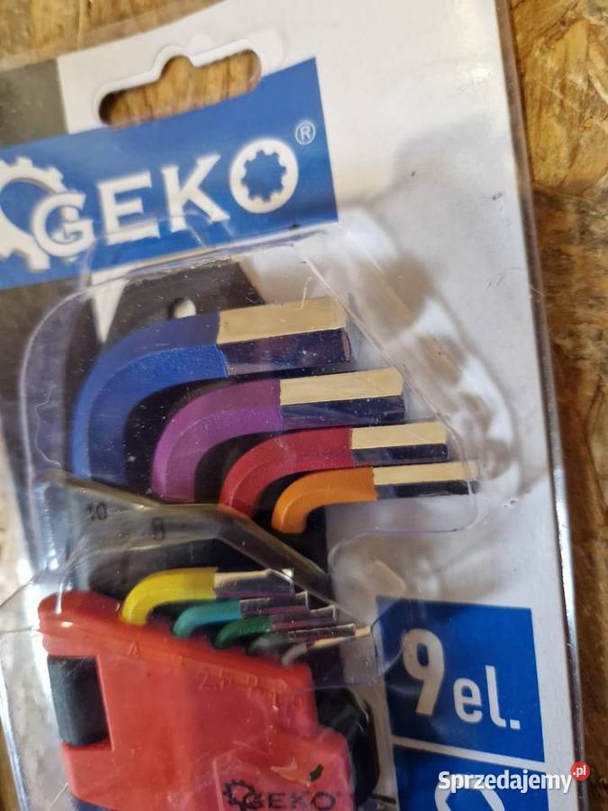 GEKO ZESTAW KLUCZE IMBUSOWE IMBUS DŁUGIE wielkopolskie Głogowa