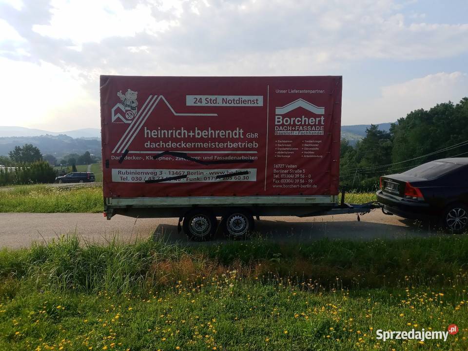 Przyczepa HUMBAUR 2500dmc plandeka Gorlice sprzedam