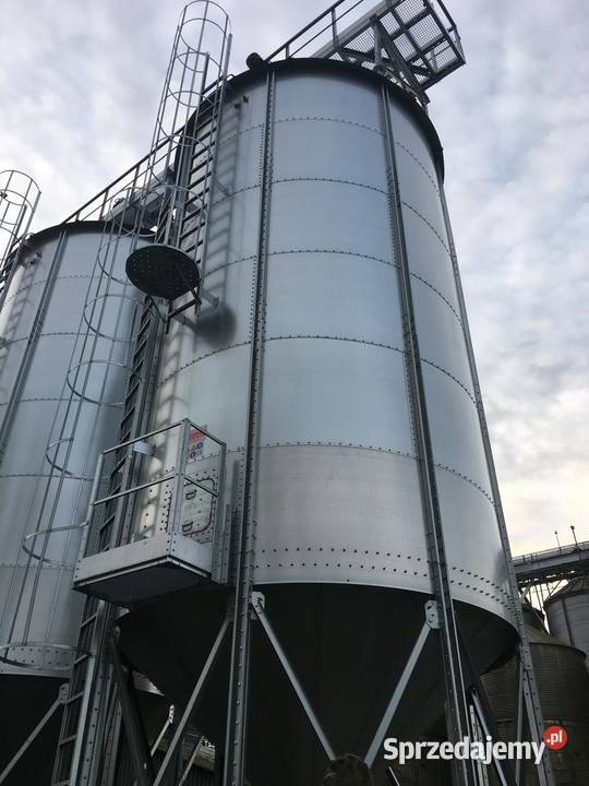NOWY Silos zbożowy lejowy 194 ton montaż Pruszcz