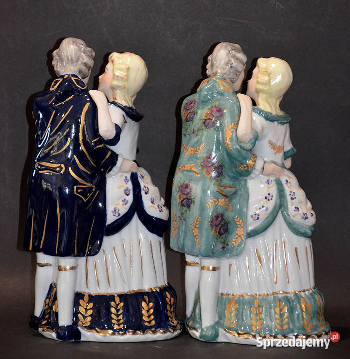 Porcelana Roceram Para tańcząca sygnowana 30 Antyki, Sztuka, Kolekcje Środa Wielkopolska