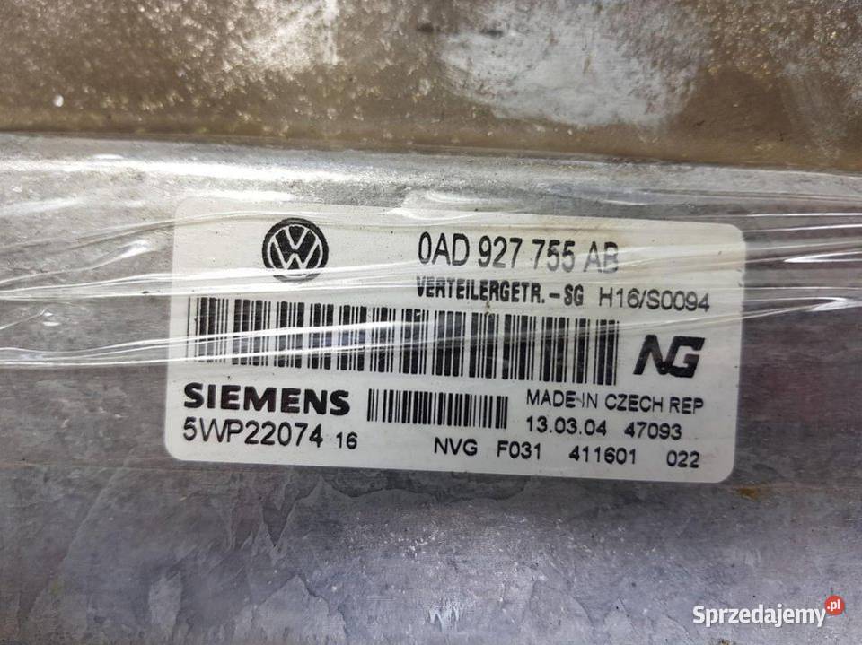 KOMPUTER VOLKSWAGEN TOUAREG 0AD927755AB
