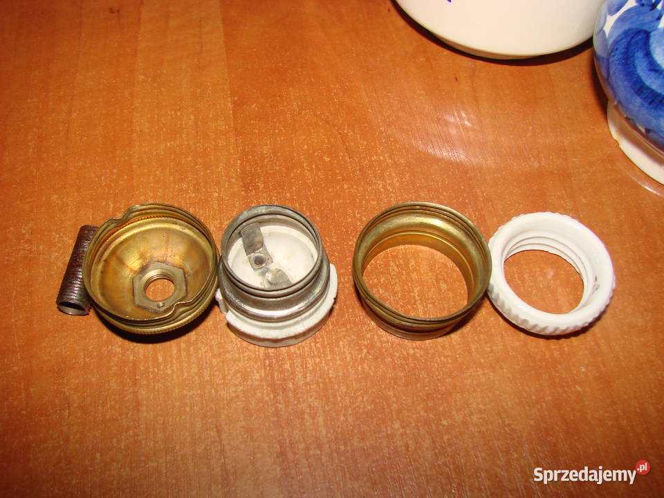 stara mosiężna oprawka żarówki Pruszcz Gdański