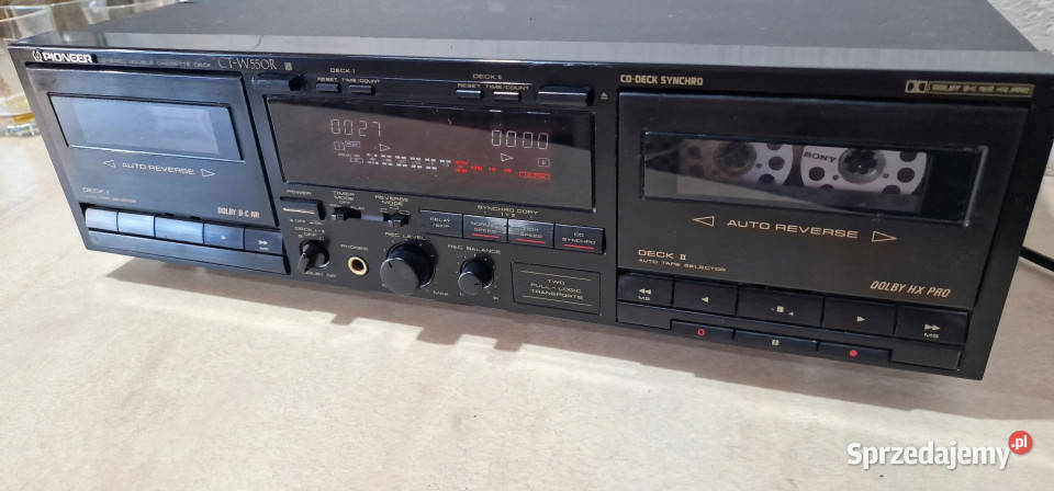 Magnetofon Pioneer CTW550R CT W550 R casette Międzychód