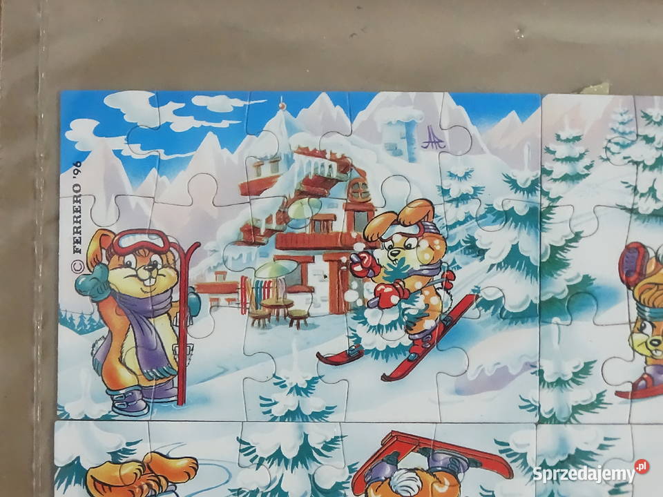 Unikat Komplet Puzzle Kinder Niespodzianka 1996