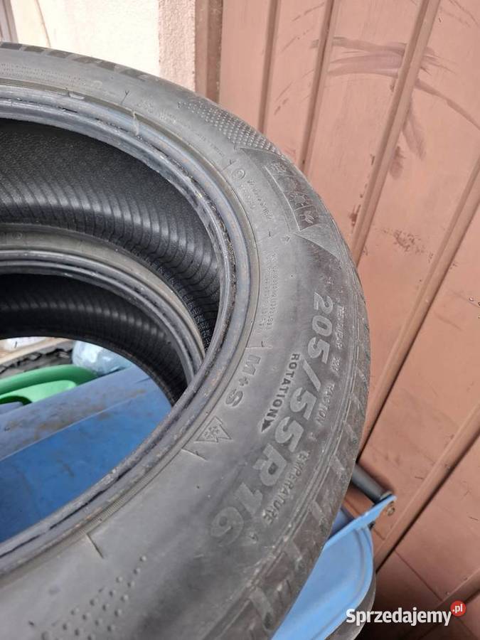 2 Opony Zimowe 205 55 R16 MS DOT2021 7mm zima Skawina sprzedam