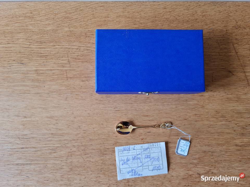 Łyżeczki do herbaty metal złocony mazowieckie Warszawa