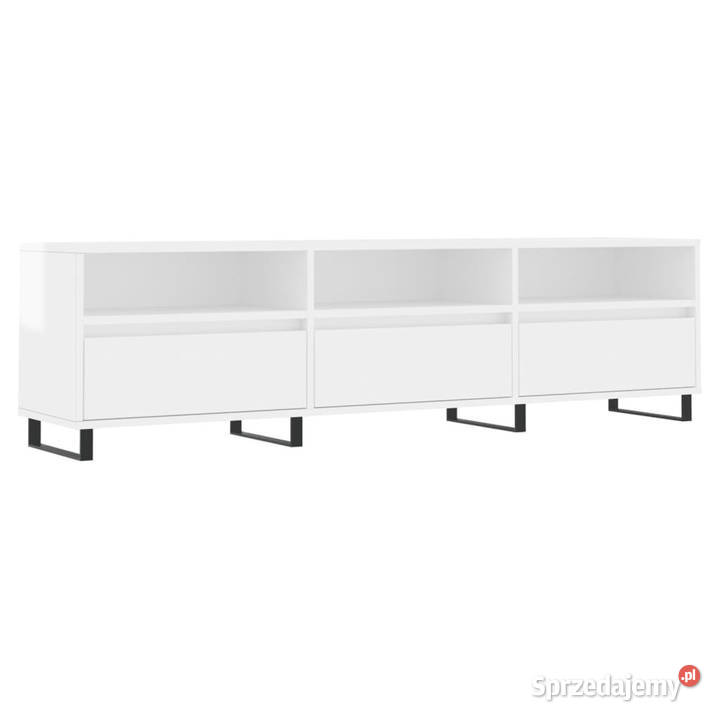 Szafka pod TV wysoki połysk biała 150x30x445 mazowieckie