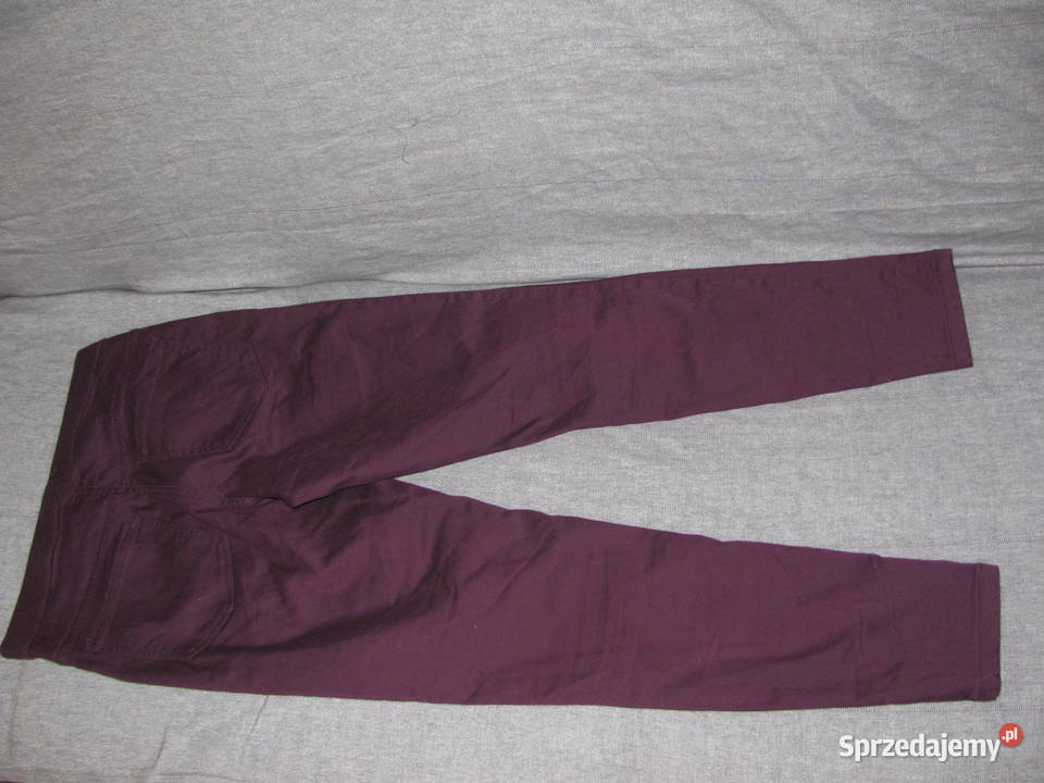JEGGINGS purple purpurowe S Długie sprzedam