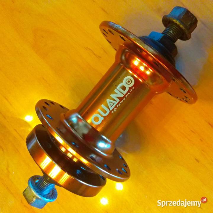 Piasta rowerowa przód pod tarcze QUANDO złota Świebodzice