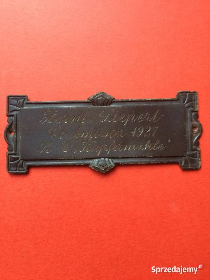 2086 Wizytówka Niemiecka z 1927 Roku zachodniopomorskie Szczecin